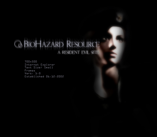 BioHazard Resource, a Resident Evil Site, Jill Valentine Edition